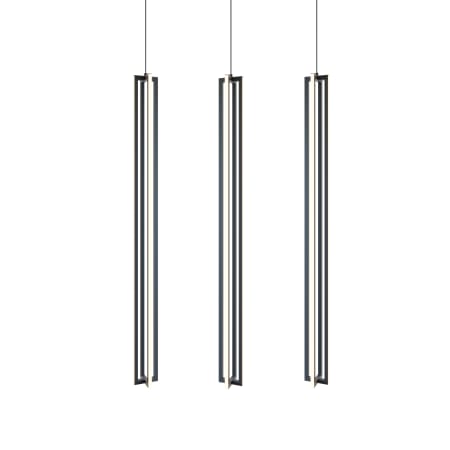 AFX Cass 36" Wide LED Linear Pendant - 12000 lm, 3000K, 90 CRI, 120W Black