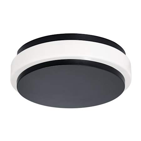 AFX Eris 10" Wide LED Flush Mount Drum Ceiling Fixture Black