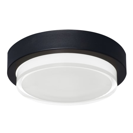 AFX Elm 11" Wide LED Flush Mount Drum Ceiling Fixture Black