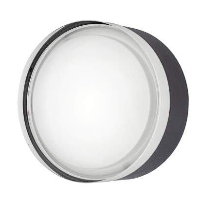 AFX Emma 6" Wide LED Flush Mount Drum Ceiling Fixture Black