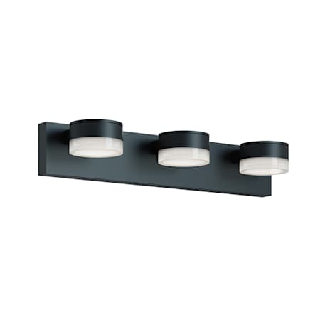 AFX Emma 3 Light 24" Wide Vanity Light Black