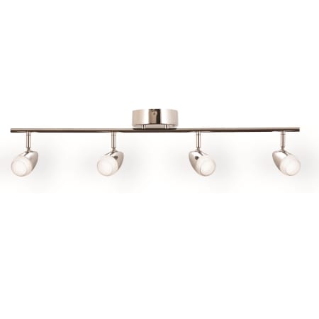 AFX Eva 4 Light 31" Wide LED Fixed Rail Linear Ceiling Fixture Polished Chrome