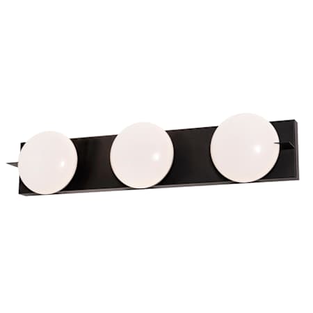 AFX Gates 3 Light 24" Wide LED Vanity Light Black / White