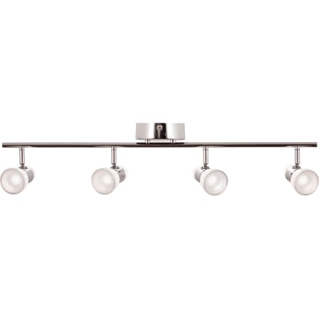 AFX Gage 4 Light 31" Wide LED Fixed Rail Ceiling Fixture Polished Chrome