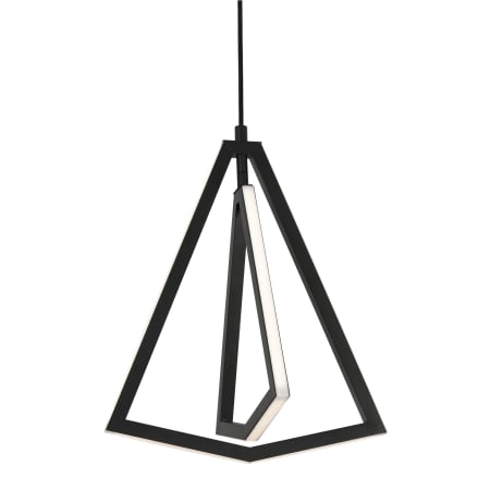 AFX Gianna 13" Wide LED Abstract Pendant Black