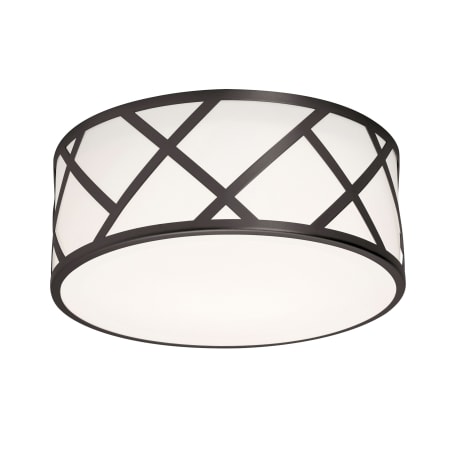 AFX Haven 2 Light 13" Wide Flush Mount Drum Ceiling Fixture Black