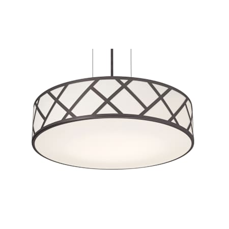 AFX Haven 3 Light 21" Wide Pendant Black / White