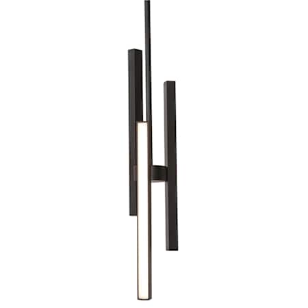 AFX Indra 6" Wide LED Abstract Mini Pendant Black