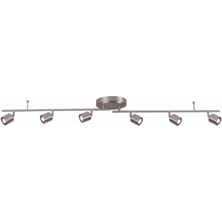 AFX Core 6 Light 55" Long Fixed Rail LED Lighting Kit Satin Nickel