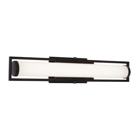 AFX Vanity 24" Wide LED Bath Bar with White Acrylic Shade Black