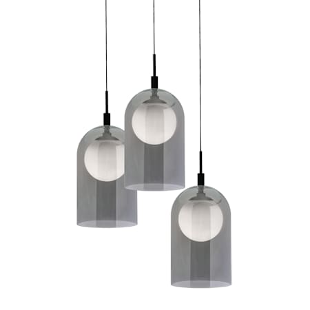 AFX Kiran 24" Wide LED Multi Light Pendant Black