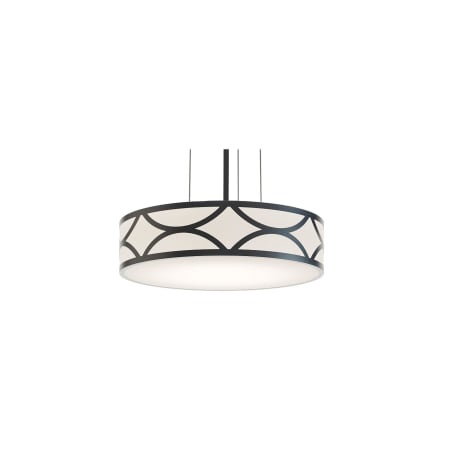 AFX Lake 16" Wide LED Suspension Pendant Black / White