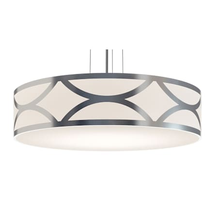 AFX Lake 30" Wide Pendant Painted Nickel / White