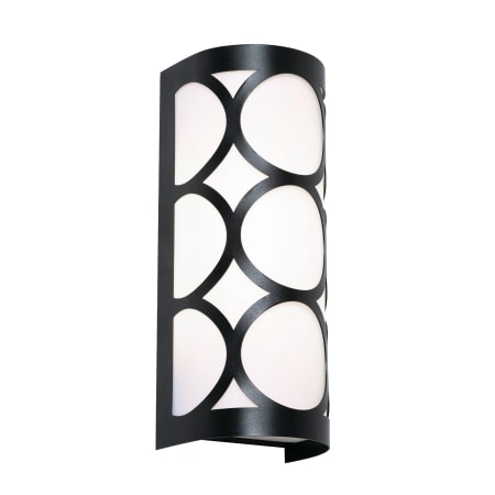 AFX Lake 12" Tall LED Wall Sconce with White Acrylic Shade Black / White