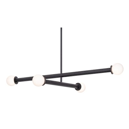 AFX Lane 36" Wide Multi Light Pendant Black