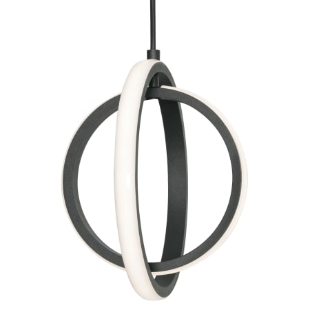 AFX Lock 2 Light 9" Wide LED Mini Pendant Black