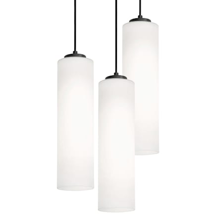 AFX Leo 3 Light 18" Wide Multi Light Pendant Black
