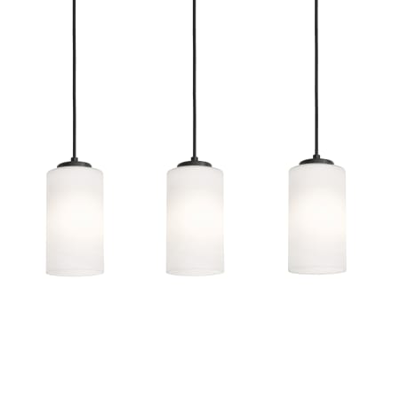 AFX Leo 3 Light 36" Wide Linear Pendant Black