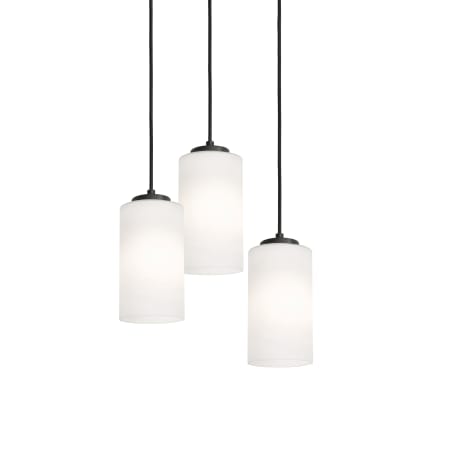 AFX Leo 3 Light 18" Wide Multi Light Pendant Black