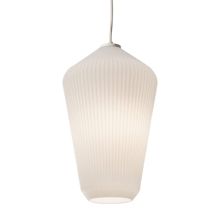 AFX Lola Single Light 11" Wide Pendant White
