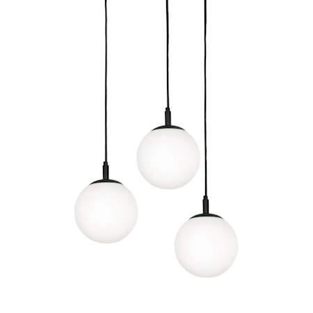 AFX Loretto 3 Light 18" Wide Multi Light Pendant Black