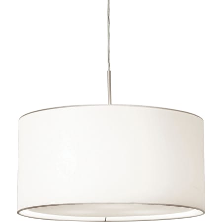 AFX Mae 3 Light 20" Wide Pendant Satin Nickel / Linen White