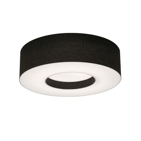 AFX Montclair 2 Light 13" Wide Flush Mount Drum Ceiling Fixture with Laminated Shade Black
