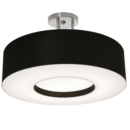 AFX Montclair 2 Light 13" Wide Semi-flush Drum Ceiling Fixture Black