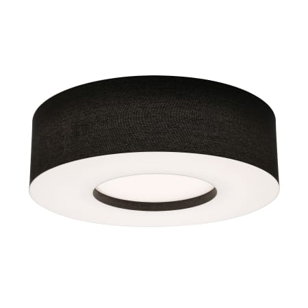 AFX Montclair 24" Wide LED Flush Mount Drum Ceiling Fixture Black / White