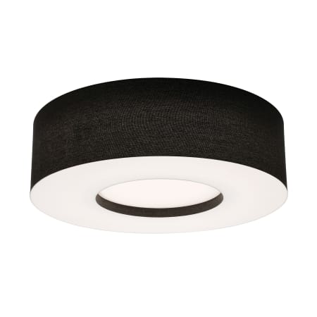 AFX Montclair 3 Light 24" Wide Flush Mount Drum Ceiling Fixture Black / White