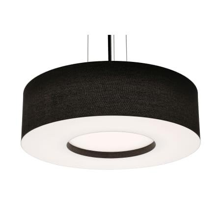 AFX Montclair 3 Light 24" Wide Pendant Black / White