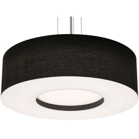 AFX Montclair 4 Light 30" Wide Pendant Satin Nickel / Black / White