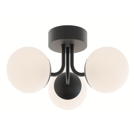 AFX Metropolitan 16" Wide LED Semi-Flush Ceiling Fixture Black