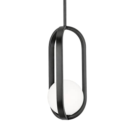 AFX Milan 8" Wide LED Mini Pendant Black / White