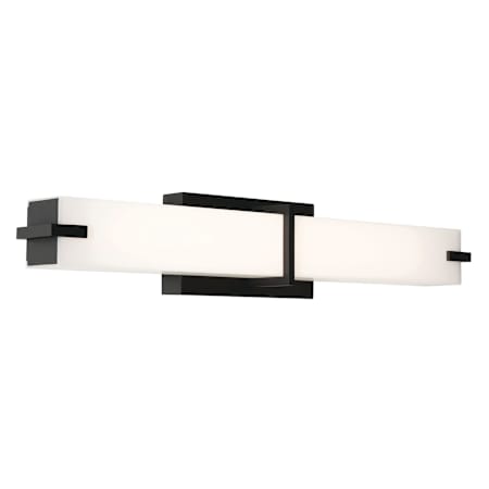 AFX Miller 2 Light 24" Wide Vanity Light Black / White