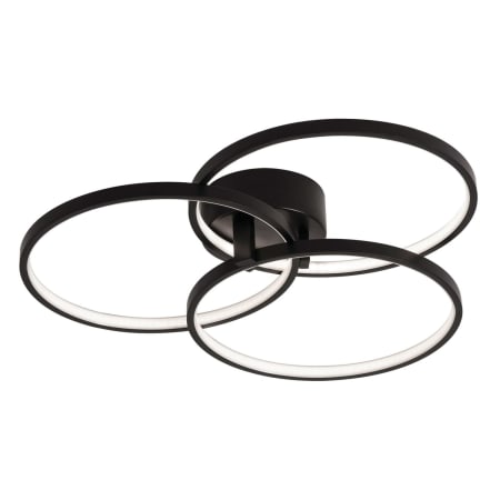 AFX Orion 16" Wide LED Semi-Flush Ceiling Fixture Black