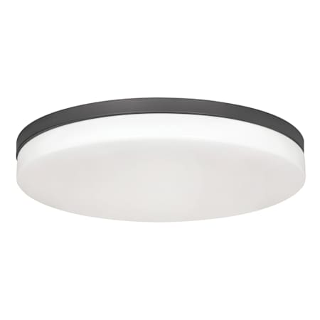 AFX Oscar 19" Wide LED Flush Mount Drum Ceiling Fixture Black