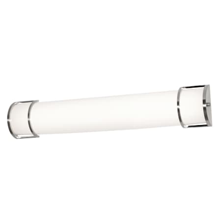 AFX Pacific 24" Wide Bath Bar Satin Nickel / White