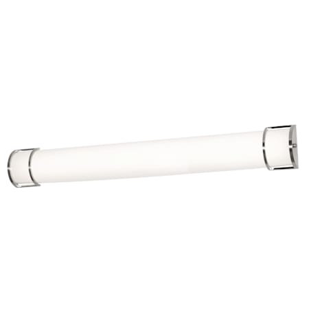AFX Pacific 48" Wide Bath Bar Satin Nickel / White
