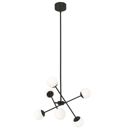 AFX Pearl 6 Light 24" Wide LED Multi Light Pendant Black