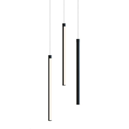 AFX Rosemont 8" Wide LED Multi Light Pendant Black / White
