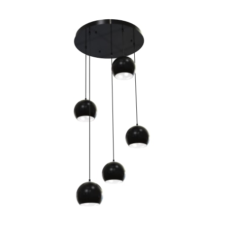 AFX Roxy 5 Light 24" Wide Multi Light Pendant Black