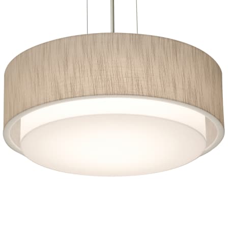 AFX Sanibel 2 Light 16" Wide Suspension Pendant with Laminated Shade Satin Nickel