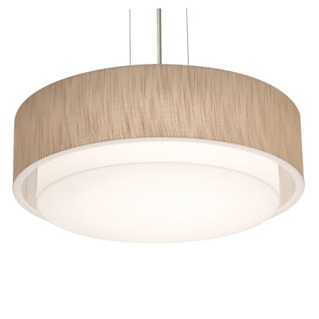 AFX Sanibel 3 Light 18" Wide Suspension Pendant with Laminated Shade Satin Nickel