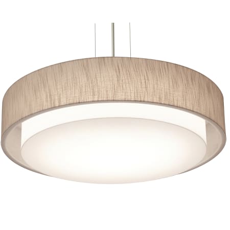 AFX Sanibel 3 Light 24" Wide Suspension Pendant with Laminated Shade Satin Nickel