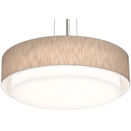 AFX Sanibel 32" Wide LED Pendant Satin Nickel / Jute / White