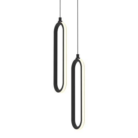 AFX Sienna 13" Tall LED Multi Light Pendant Black / White