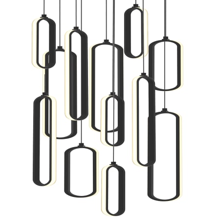 AFX Pendant 18" Wide LED Multi Light Pendant Black