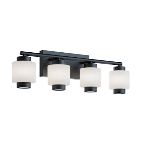 AFX Sydney 4 Light 7" Wide LED Vanity Light Black