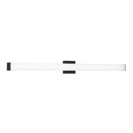AFX Tad 49" Wide LED Bath Bar with White Acrylic Shade Black / Frosted